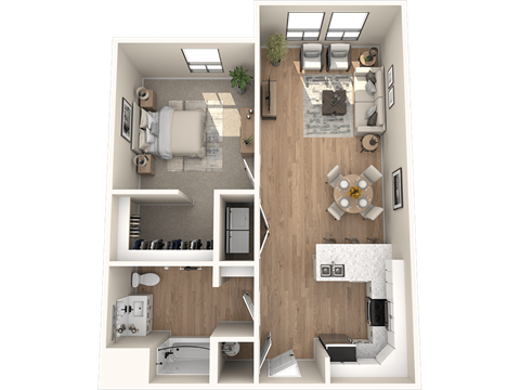 C1.4 Floor Plan at Solace at Ballpark Village, Goodyear, 85338